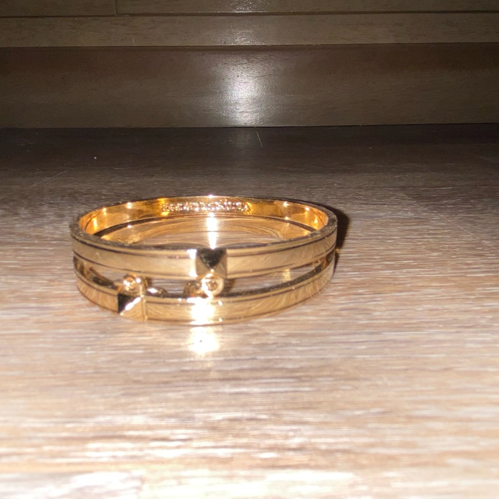 Victoria’s Secret 2 chained gold bangle bracelets